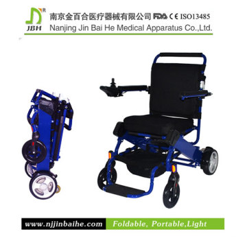 Cadeira de rodas dobrável de alimentação para deficientes